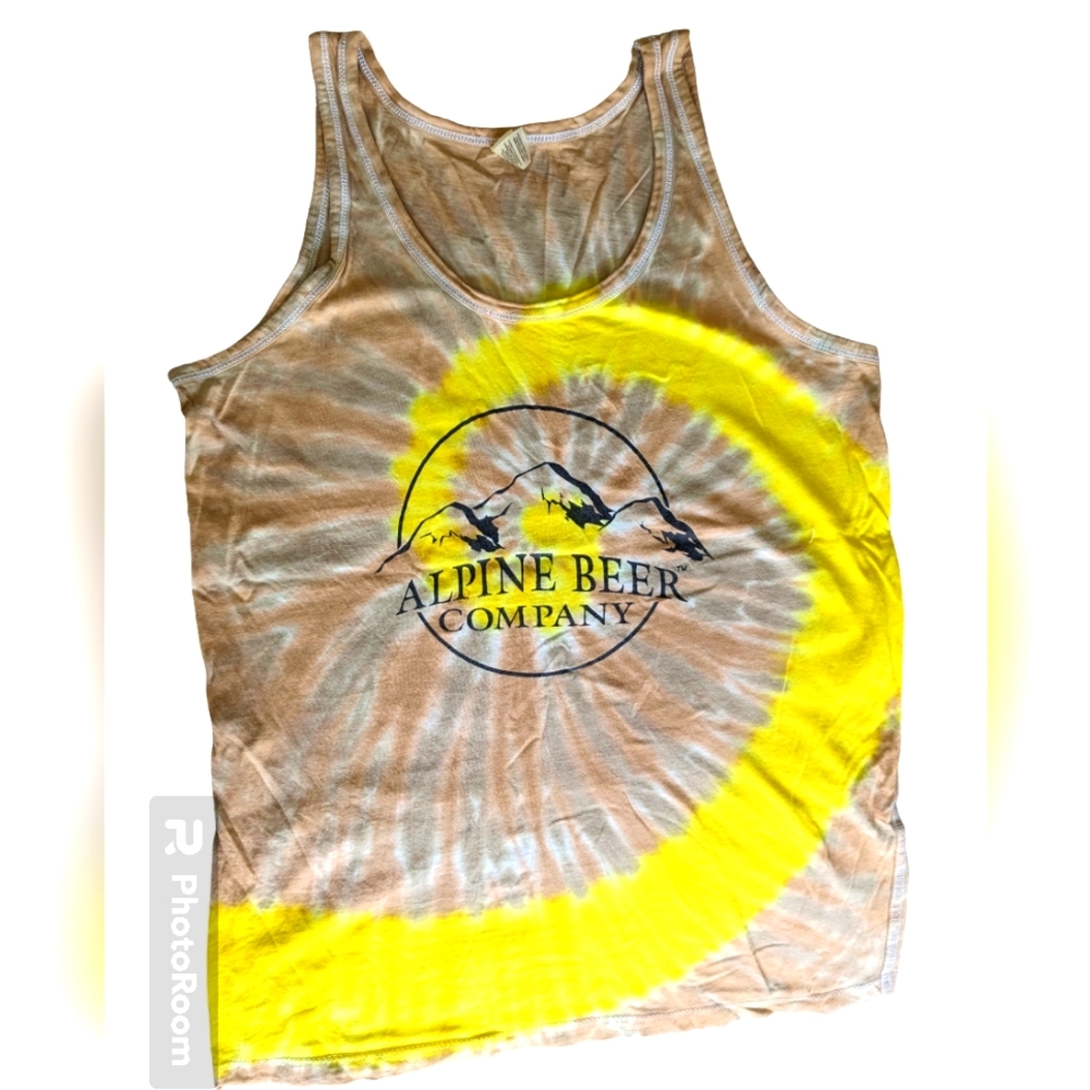 Alpine Beer Company tie dyed tank top size medium